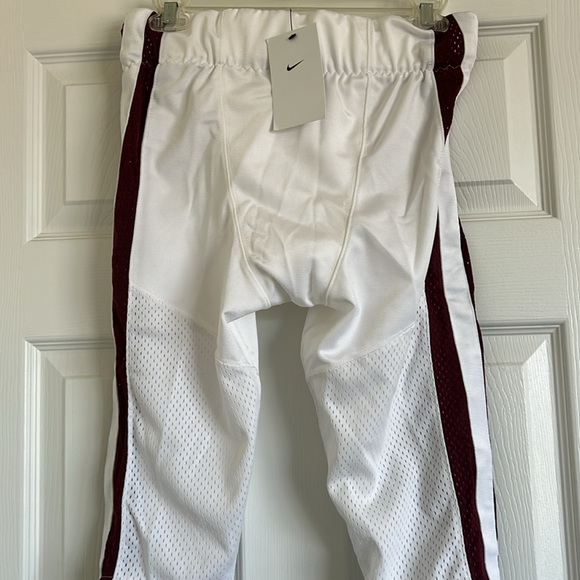 Nike Men’s Football White and Burgundy Football Pants - Picture 6 of 6